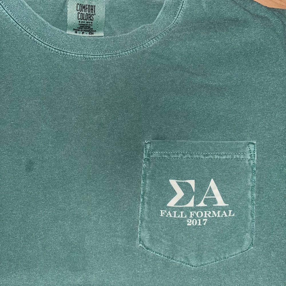 Comfort Colors Green Sigma Alpha TShirt